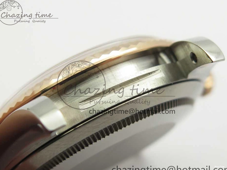 MiroTime 0501 Timeless DateJust 36mm 904 SS RG Wrapped 116231 GMF Gray Diam Dial on SS RG Wrapped Jubilee Bracelet A 3272